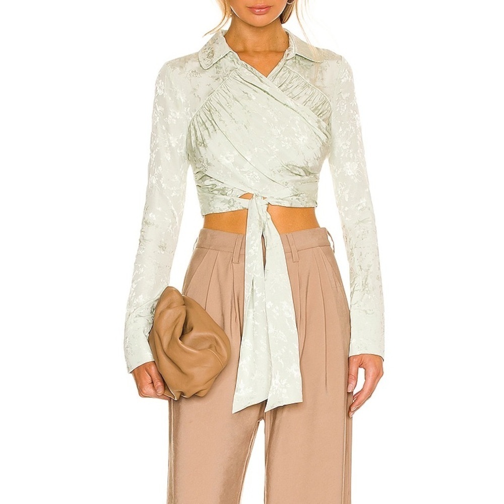 Lovers & Friends Elaine Top in Jade Green